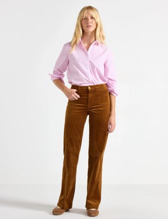 Lindex Trousers Colette Cord - Brown - 38