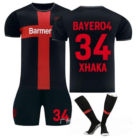 2425 Leverkusen kotipaita Xhaka jalkapalloasu B 28(150-160cm)