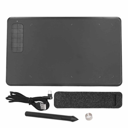 Grafiikan piirtopöytä 12 pikavalintanäppäintä 8192 tason paineherkkyys pöytätietokoneelle kannettavalle tietokoneelle