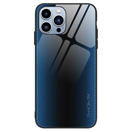 För Iphone 15 Pro Carbon Fiber Texture phone case härdat glas+tpu phone case