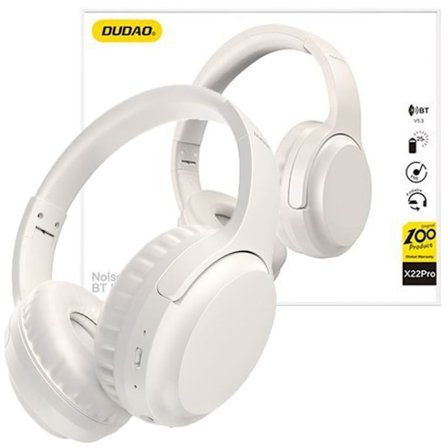 Dudao X22Pro Wireless ANC Over-Ear Hodetelefoner - Hvit