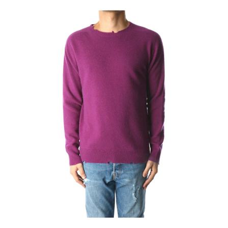 Mauro Grifoni Round-neck Sweater Lilla, Herre