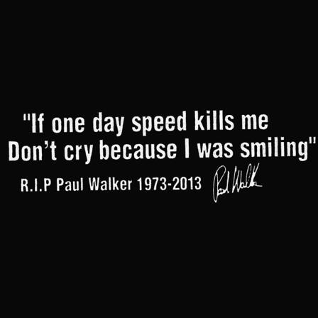 Paul Walker -lauseen heijastava auton korin ikkunatarra -tarra (FMY) White