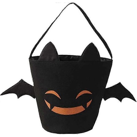 1 st Halloween Bomullsgodisväska Tygväska med handtag för barn Bus eller godis