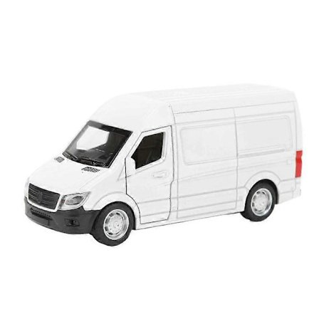 1:32 Die-Cast Legetøjsbilmodel Dør Åben Træk Tilbage Lys Lyd Legering Støbning Display Køretøjsmodel Hvid