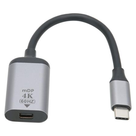 Ammattimainen kannettava TypeC-uros Mini DP -sovitinkaapelin lisävaruste Windowsiin