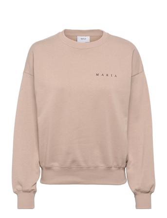 Flock Sweatshirt Beige Makia