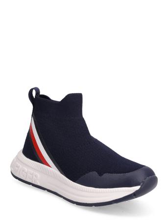 T3X9-32505-0702999- Höga Sneakers Blå Tommy Hilfiger