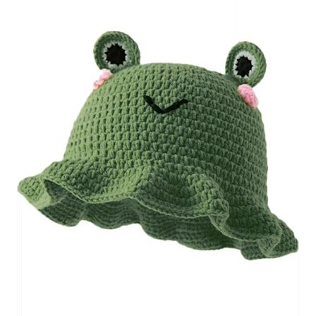 Neutral Hæklet Tegneserie Dyrehat, Sød Øre Hip Fiskerhat, Party Flæse Hip-Hop Cosplay Hat