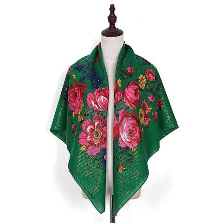 Venäläinen kukkahuivi ylellinen kukkainen nenäliina etninen huivi naisten hijab iso 110 cm pääpanta bandana Foulard Femme päähine huivi-lingling}