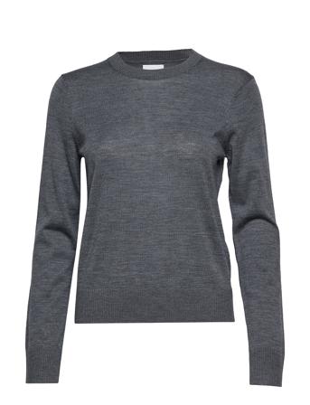 Kleo Crew Neck 11265 Pullover Grå Samsøe Samsøe