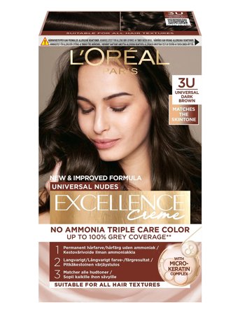 L'Oréal Paris L'oréal Paris Excellence Universal Nudes 3U Universal Dark Brown - Nude - ONE SIZE