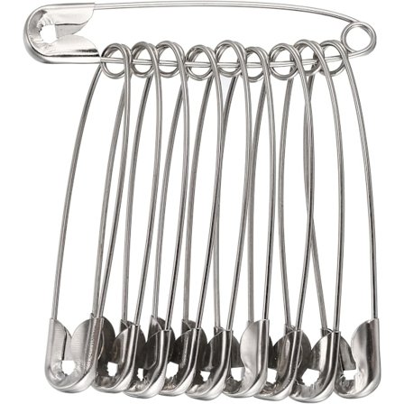 100-pack Säkerhetsnålar - Storlek 55 mm - Hållbara, Rostfria -