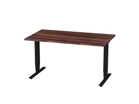 deNord Design Bord höj/sänk Pro 1400x800 valnöt/svart - Lyreco - Kontorsmöbler och inredning - Bord och hurtsar - Skrivbord - Höj/sänkbar