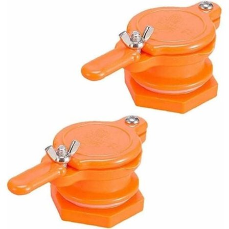 TS-Honninghane Ventil Honninghane Ventil Honning Tap Hane Mudder Flaske Værktøj Orange 2 stk, Biavlsværktøj 44 mm diameter