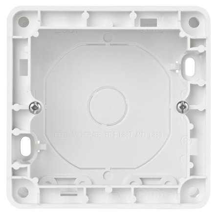 Elko EKO30191 Forhøyningsramme renhvit, apparatdybde 35 mm 1-rom, apparatets høyde 84 mm, Strømbrytere & vegguttak