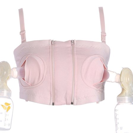 Handsfree amnings-BH för gravida kvinnor med sugfunktion, stor amnings-BH för amning och mjölkuppsamling