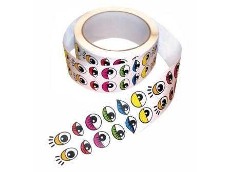 PLAYBOX Stickers färgade ögon 2000/fp - Lyreco - Skola och förskola - Hobbymaterial - Bokmärken och stickers