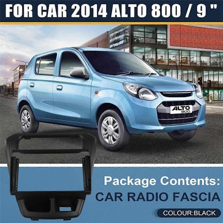 Bilradio Fascia Ramme til SUZUKI 2014 ALTO 800 9 Tommer Stereo Panel til Android Radio Dash Montering P