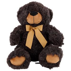 BOZZ Dark brown Curly Sheepskin Teddy Bear One Size - Soft toys - One size - Brown