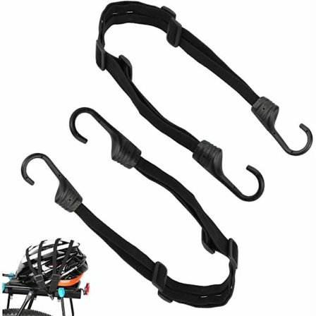 Bagasjestropper Bungee-tau, motorsykkel-bungeestrammer med kroker, elastisk motorsykkel-bagasjestropp, for sykkel-motorsykkel-sykkeltilbehør
