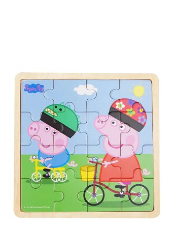 Barbo Toys | Peppa Pig - Wooden Puzzle - Bikeride | ONE SIZE