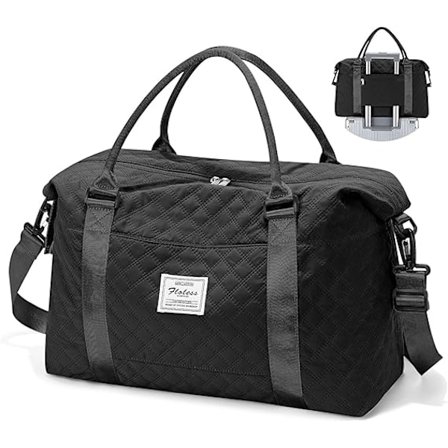 Weekendtaske til kvinder med toilettasker, rejse-duffelbag med våde lommer og klapvognsbetræk, overnatningstaske, sportstaske