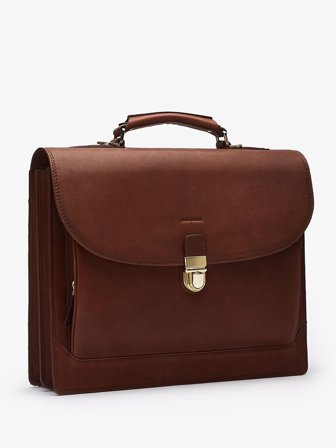 John Henric Men's Chestnut Briefcase Verona Size Onesize
