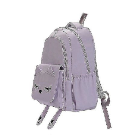 Skolesekk for ungdomsskolen, campus, utendørsreiser, søt ryggsekk lilla