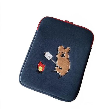 11 tum söt tryckt bomullslaptopfodral förvaringsväska skyddande fodral väskor för Mac Ipad Pro
