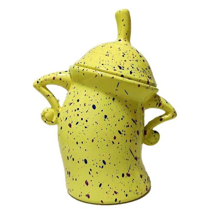 Burk med attityd, stor keramisk burk med lock, söt kreativ matförvaringsburk med lufttätt lock för kaffe, te, socker och kryddor - Perfekt