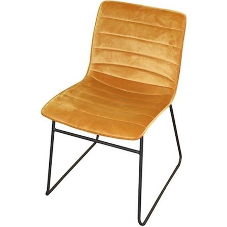 Gul fløjl stol - URBAN LIVING - Brooklyn - Moderne - Design - Spisestue