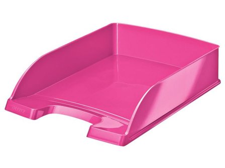 Leitz Brevkorg WOW Plus rosa - Lyreco - Kontorsmaterial - Till skrivbordet - Brevkorgar