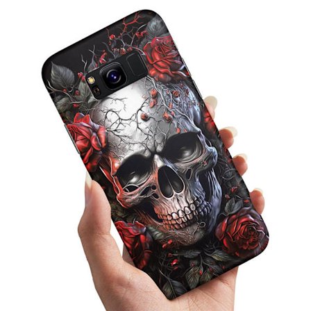 Samsung Galaxy S8 - Skal/Mobilskal Skull Roses