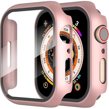2 kpl näytönsuojakoteloa Apple Watch Ultra/Ultra 2 49 mm:lle, karkaistu lasi, erittäin ohut iWatch Ultra/Ultra 2:lle