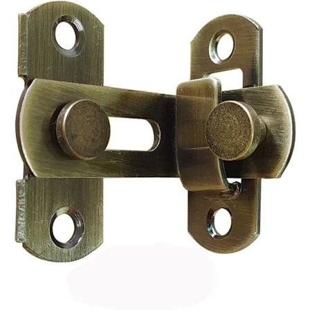 Ny stil 90 graders dørlås haspe lås skydedør lås stalddør