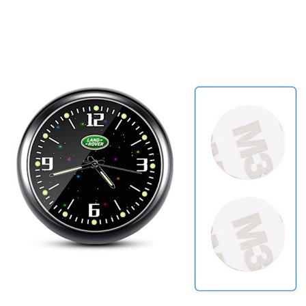 Bilklocka Luminous Elektronisk Kvartsur Dekorativ Klocka (Land Rover) Tvåpack