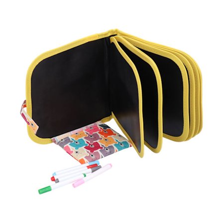 Bærbar Sletbar Genanvendelig Vandtæt Maleri Bog Tegning Pen Sæt til Børn Børn (Maleri Bog 12stk Pen )