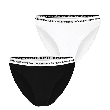 Björn Borg 2-Pack Core Logo HW Brief, Black/White