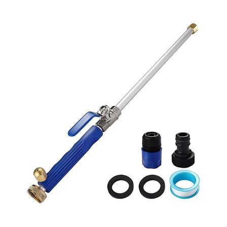 Jetmunstycke för trädgårdsslang Högtryckstvättverktyg med 2 olika munstycken och slang