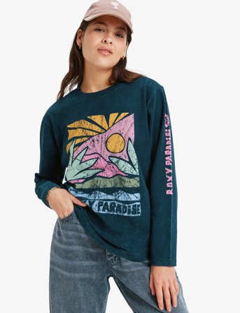 Roxy Hangloose Washed Ls - Black - M
