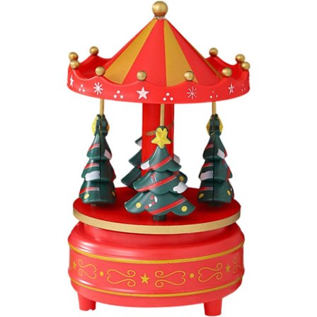 Musikkboks Håndsveivet Roterende Juletre