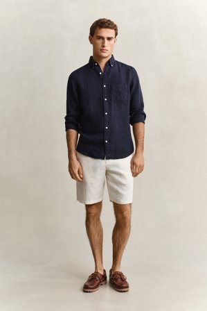 GANT Herren Leinen Shorts (M) Weiß