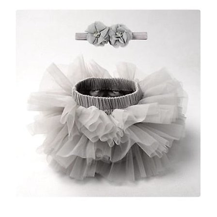 Baby Skjørt, Nyfødt Korte Skjørt & Hodebånd Sett