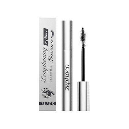 Zephoco Everlong Mascara Tjock Böj Naturlig Hållbar Vattentät Och Svettsäker Daglig Kladdfri Makeup Mascara