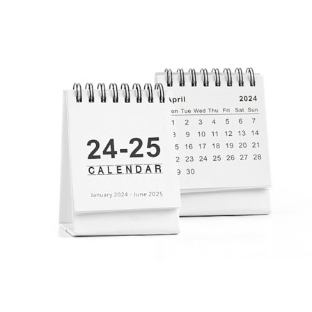 Kalenteri 2024/25 - Pieni pöytäkalenteri 2024 2025 Mini-työpöytäkalenteri 18 kuukausikalenteria tammikuusta 2024 kesäkuuhun 2025, 10,5x7,5 cm