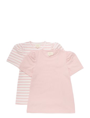 Creamie T-Shirt Ss 2-Pack - Pink - 122