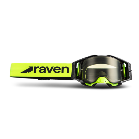 Masque Cross Raven Rysen Hi-Vis/Noir