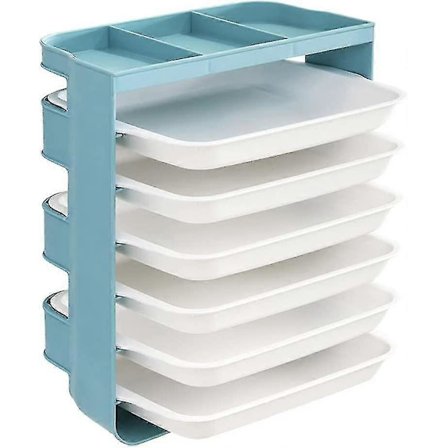 Køkkentilbehør Kogeplade Opbevaringsboks Bakke Varm Gryde Stativ Skuffedesign Opbevaringsboks (Blå) Velegnet til Hjemmet