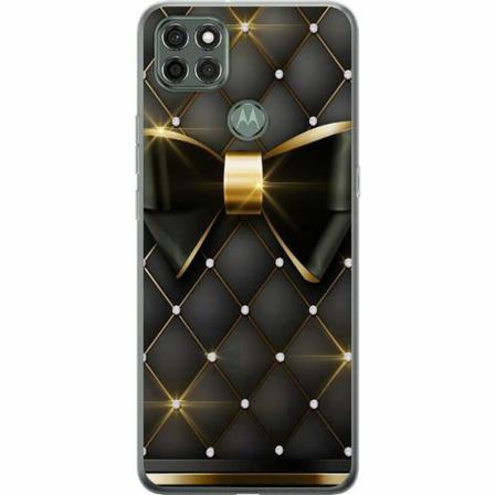 Motorola Moto G9 Power Mjukt Skal - Gyllene Rosett